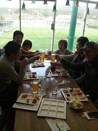 麦畑で乾杯!